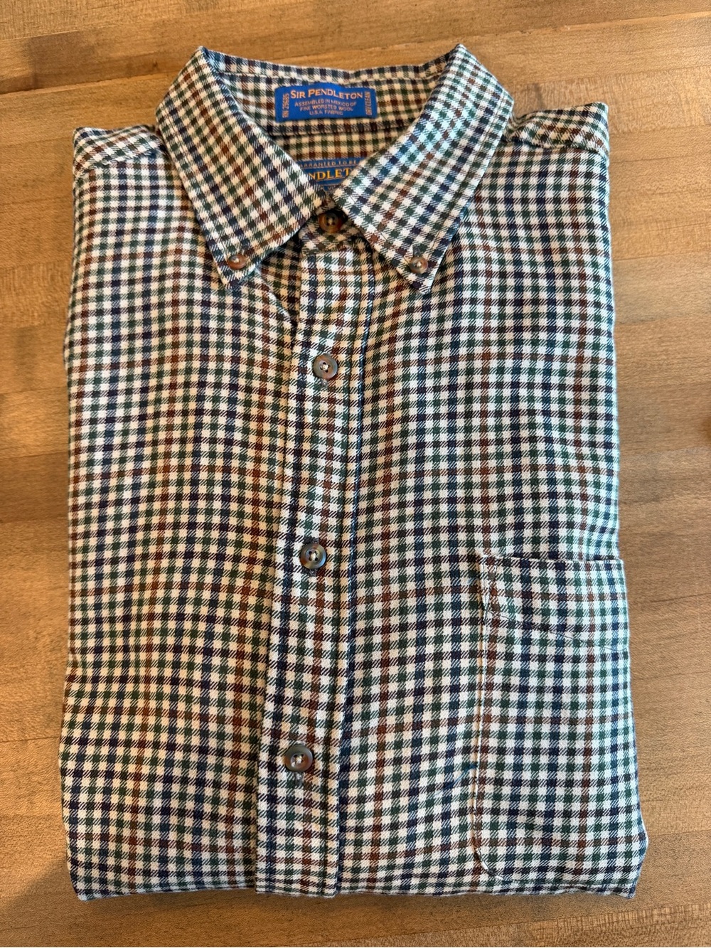 🤎 Pendleton 100% Wool Mens Button Down 🤎